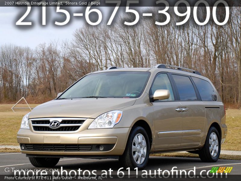 Sonora Gold / Beige 2007 Hyundai Entourage Limited