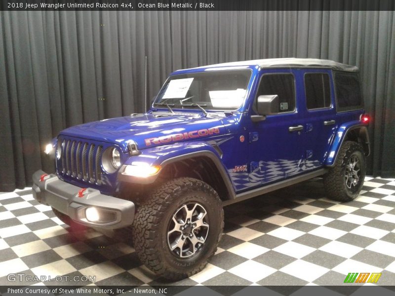 Ocean Blue Metallic / Black 2018 Jeep Wrangler Unlimited Rubicon 4x4