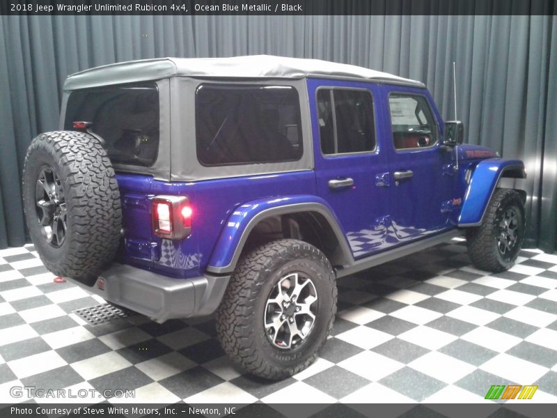 Ocean Blue Metallic / Black 2018 Jeep Wrangler Unlimited Rubicon 4x4