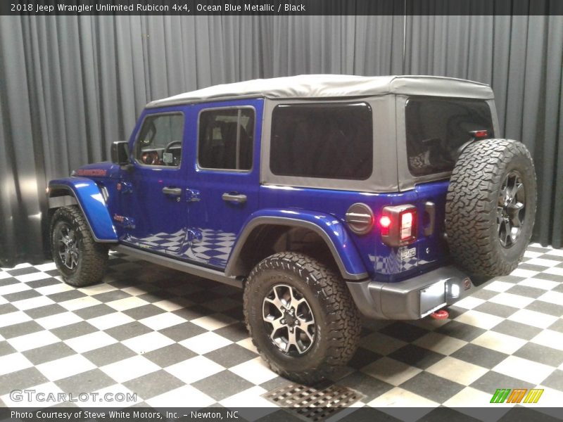 Ocean Blue Metallic / Black 2018 Jeep Wrangler Unlimited Rubicon 4x4