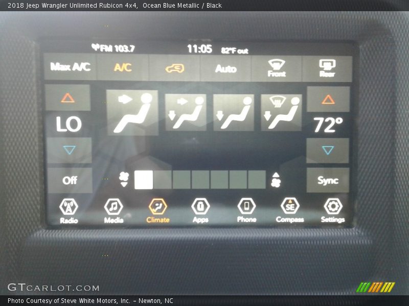 Ocean Blue Metallic / Black 2018 Jeep Wrangler Unlimited Rubicon 4x4