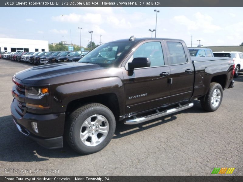 Havana Brown Metallic / Jet Black 2019 Chevrolet Silverado LD LT Z71 Double Cab 4x4