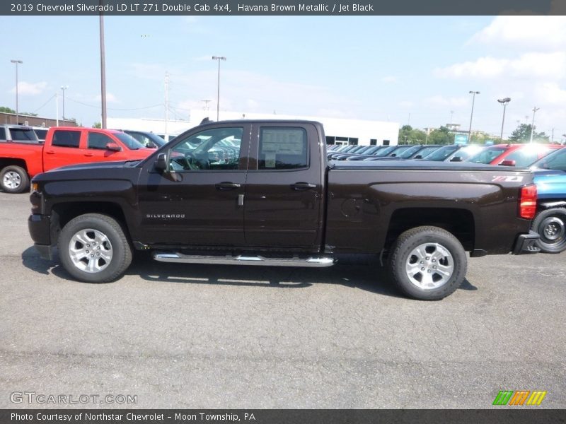 Havana Brown Metallic / Jet Black 2019 Chevrolet Silverado LD LT Z71 Double Cab 4x4