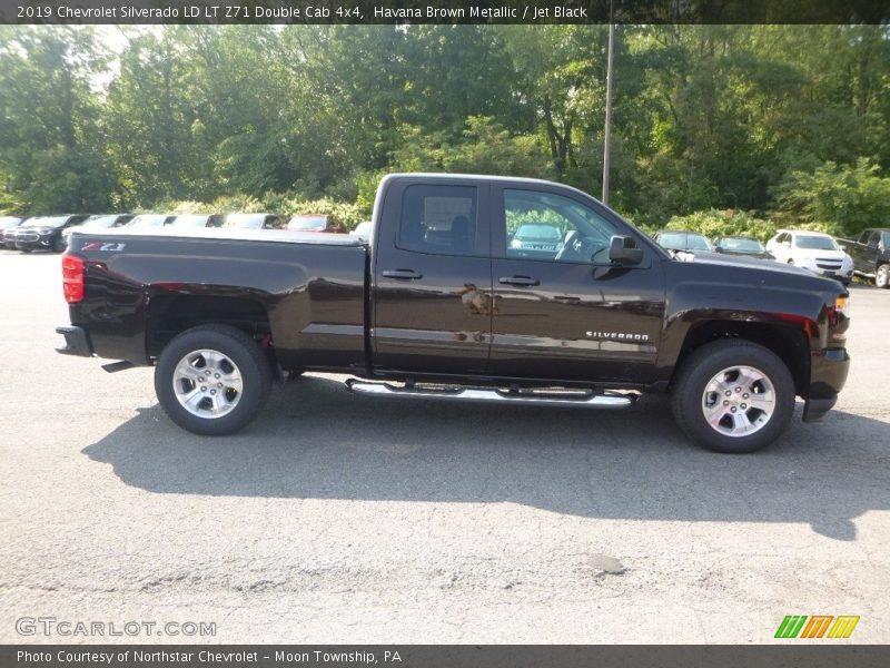 Havana Brown Metallic / Jet Black 2019 Chevrolet Silverado LD LT Z71 Double Cab 4x4