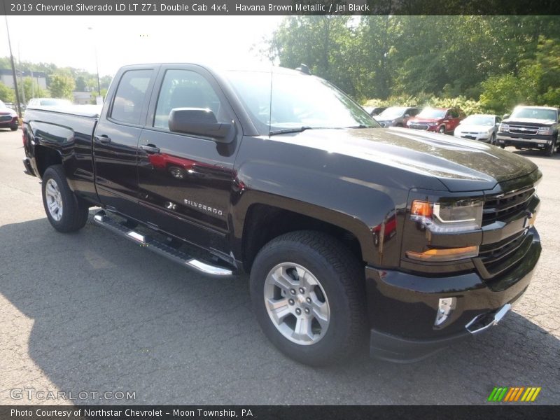 Havana Brown Metallic / Jet Black 2019 Chevrolet Silverado LD LT Z71 Double Cab 4x4