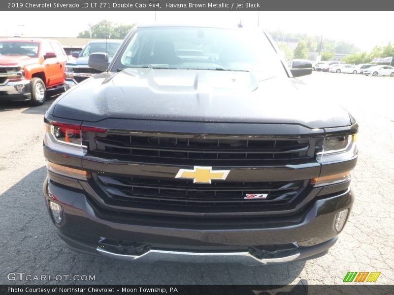 Havana Brown Metallic / Jet Black 2019 Chevrolet Silverado LD LT Z71 Double Cab 4x4