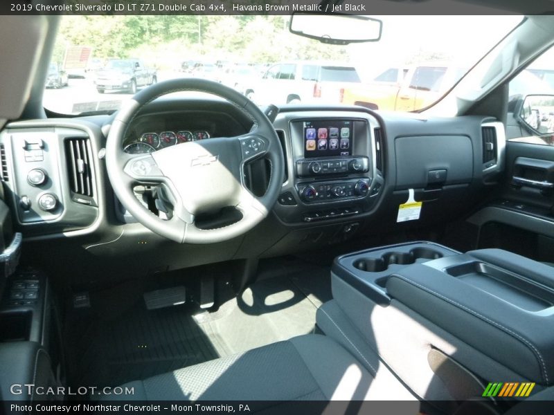 Havana Brown Metallic / Jet Black 2019 Chevrolet Silverado LD LT Z71 Double Cab 4x4