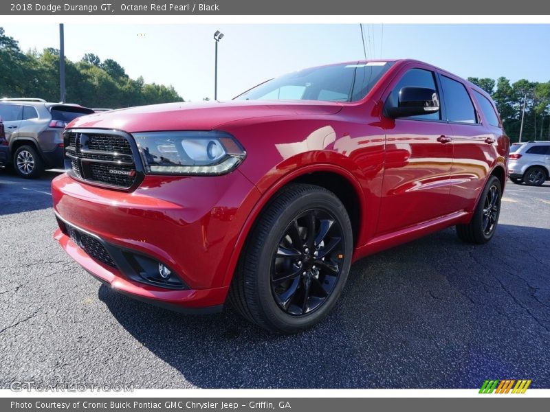 Octane Red Pearl / Black 2018 Dodge Durango GT