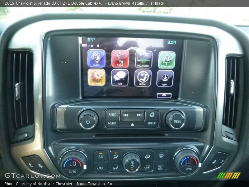 Havana Brown Metallic / Jet Black 2019 Chevrolet Silverado LD LT Z71 Double Cab 4x4