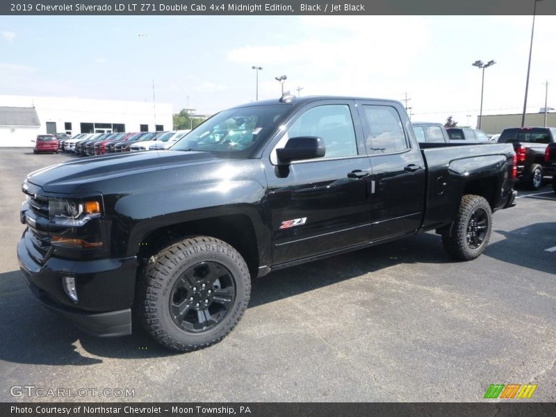 Black / Jet Black 2019 Chevrolet Silverado LD LT Z71 Double Cab 4x4 Midnight Edition