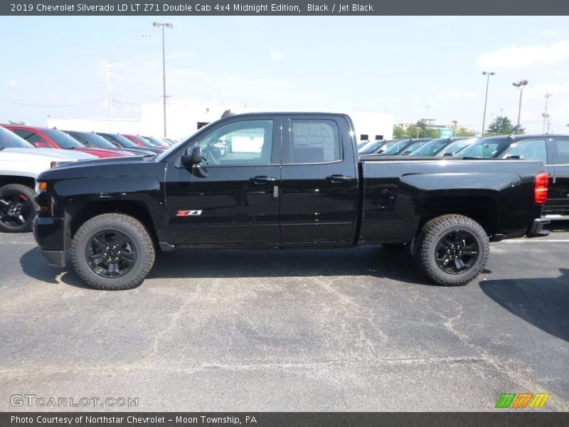 Black / Jet Black 2019 Chevrolet Silverado LD LT Z71 Double Cab 4x4 Midnight Edition