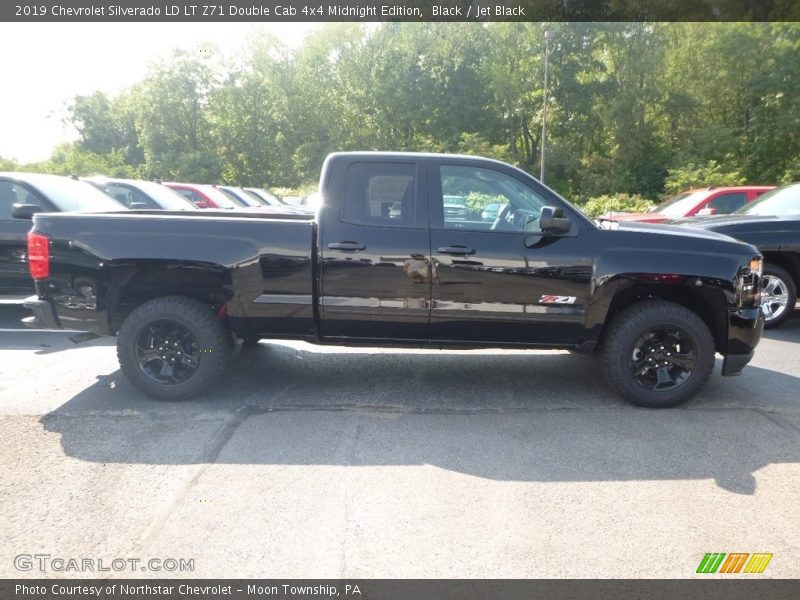 Black / Jet Black 2019 Chevrolet Silverado LD LT Z71 Double Cab 4x4 Midnight Edition