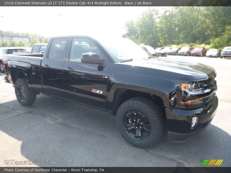 Black / Jet Black 2019 Chevrolet Silverado LD LT Z71 Double Cab 4x4 Midnight Edition