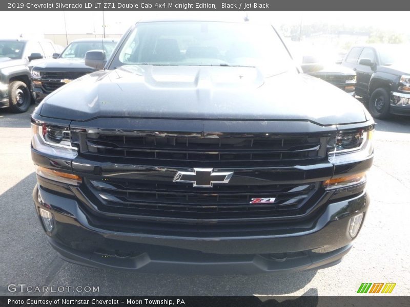 Black / Jet Black 2019 Chevrolet Silverado LD LT Z71 Double Cab 4x4 Midnight Edition
