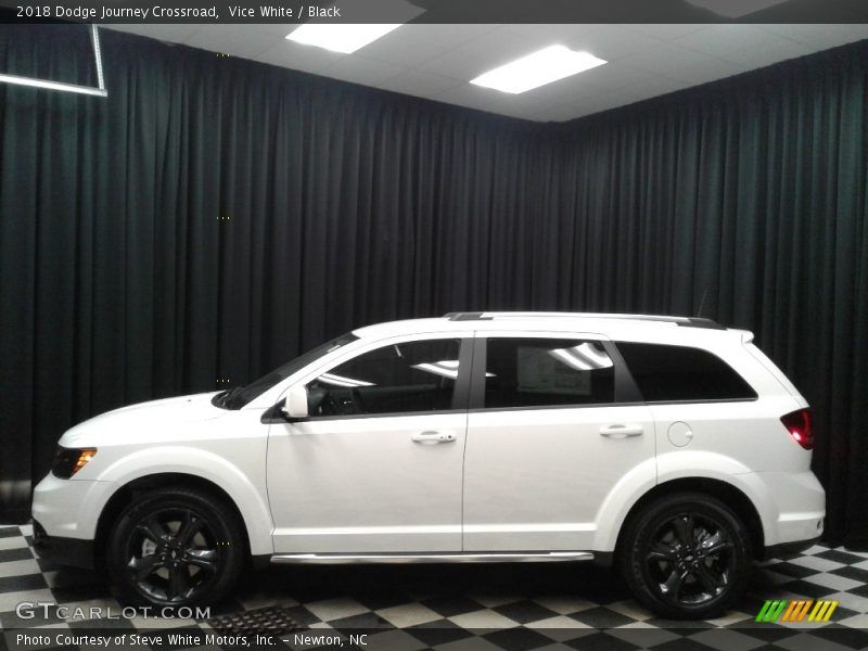 Vice White / Black 2018 Dodge Journey Crossroad