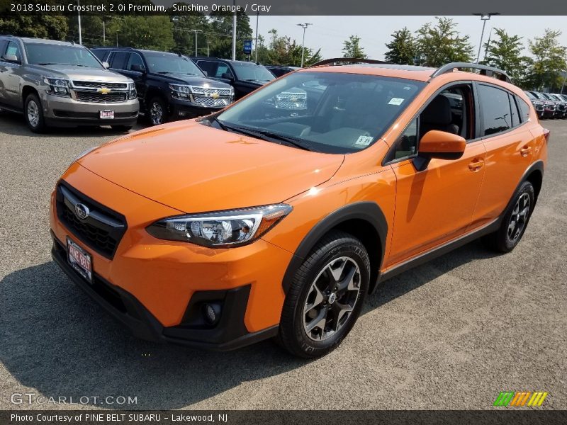 Sunshine Orange / Gray 2018 Subaru Crosstrek 2.0i Premium