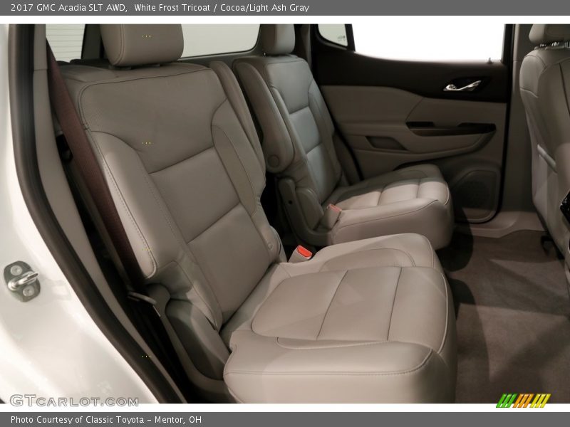 White Frost Tricoat / Cocoa/Light Ash Gray 2017 GMC Acadia SLT AWD