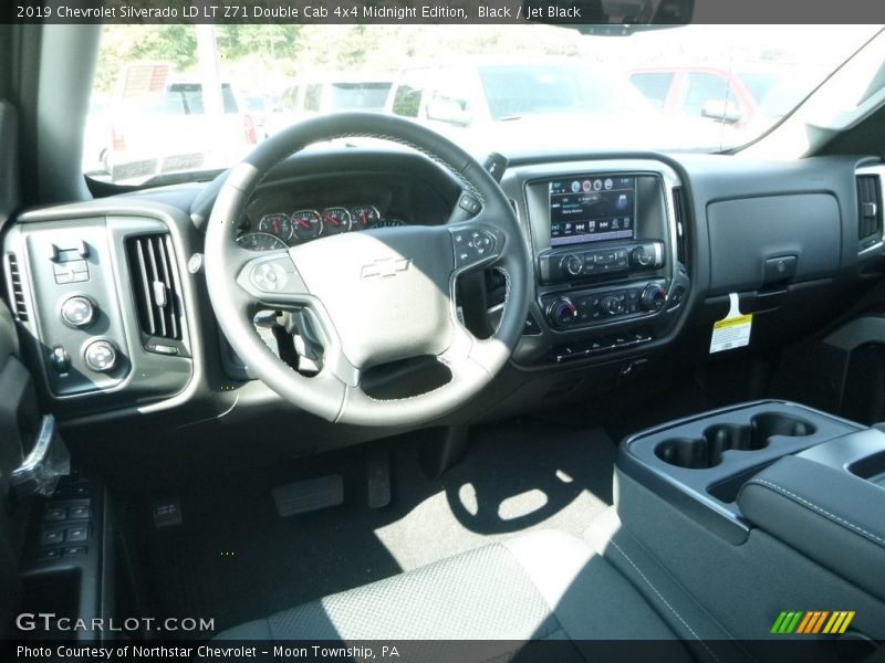 Black / Jet Black 2019 Chevrolet Silverado LD LT Z71 Double Cab 4x4 Midnight Edition