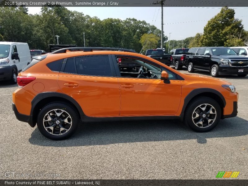 Sunshine Orange / Gray 2018 Subaru Crosstrek 2.0i Premium