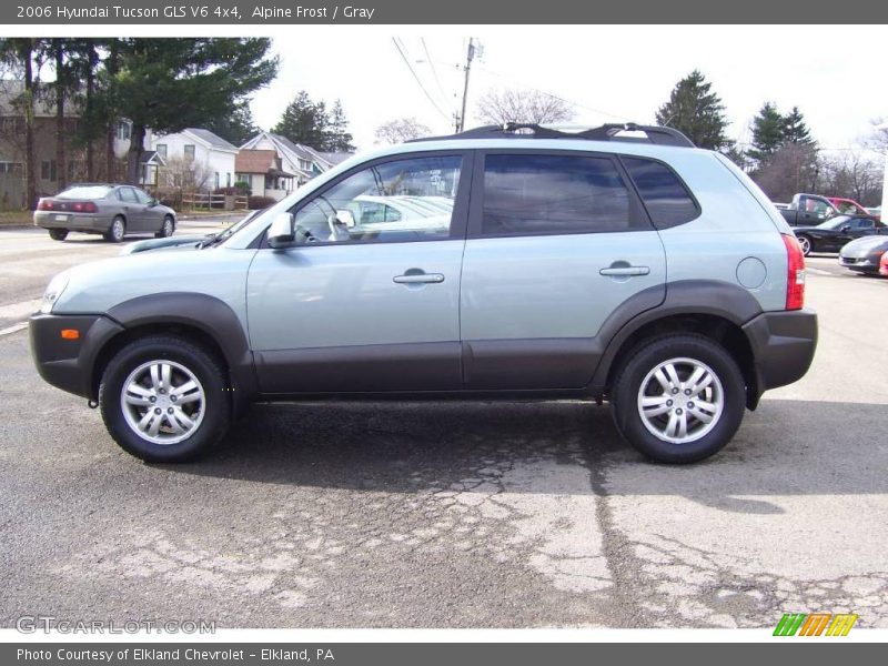 Alpine Frost / Gray 2006 Hyundai Tucson GLS V6 4x4