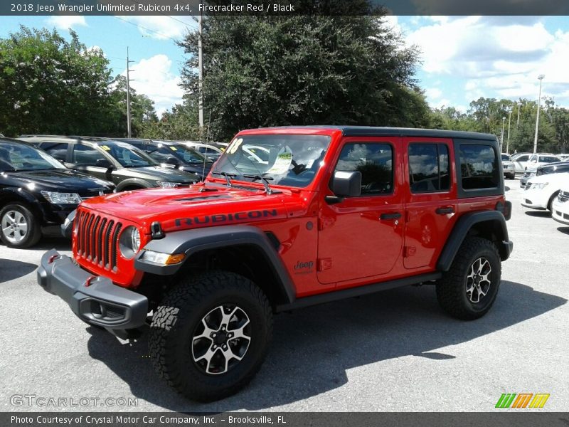 Firecracker Red / Black 2018 Jeep Wrangler Unlimited Rubicon 4x4