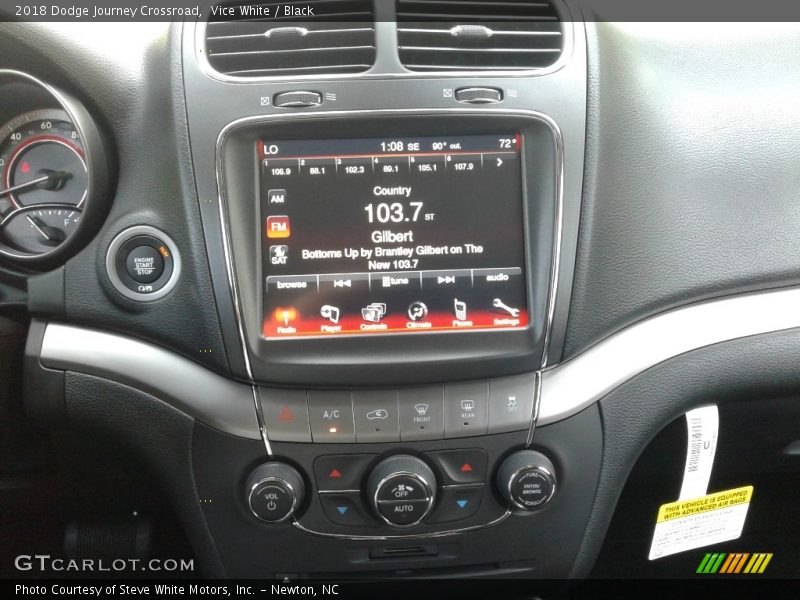 Vice White / Black 2018 Dodge Journey Crossroad