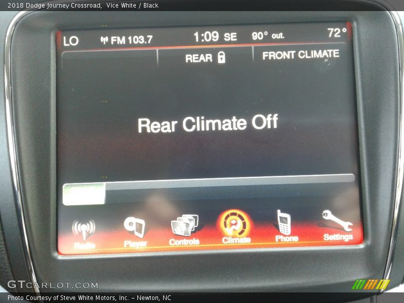 Vice White / Black 2018 Dodge Journey Crossroad