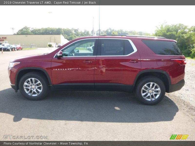 Cajun Red Tintcoat / Jet Black 2019 Chevrolet Traverse LT AWD