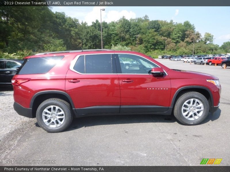 Cajun Red Tintcoat / Jet Black 2019 Chevrolet Traverse LT AWD