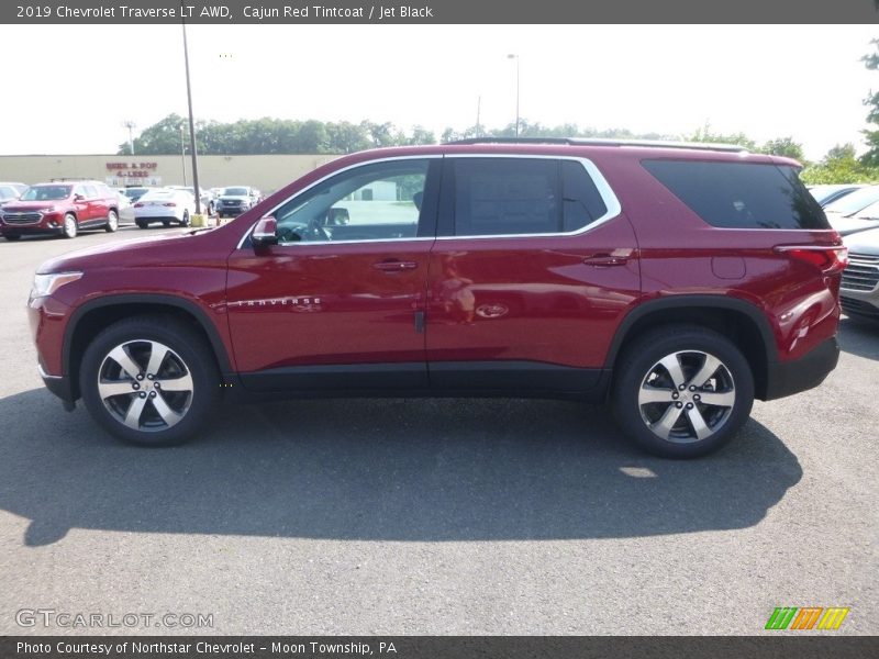 Cajun Red Tintcoat / Jet Black 2019 Chevrolet Traverse LT AWD