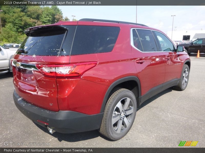Cajun Red Tintcoat / Jet Black 2019 Chevrolet Traverse LT AWD