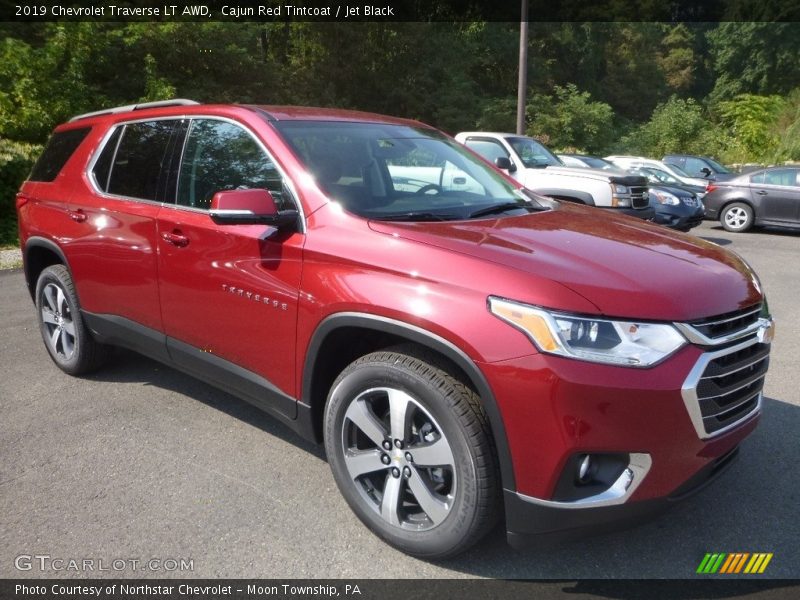 Cajun Red Tintcoat / Jet Black 2019 Chevrolet Traverse LT AWD
