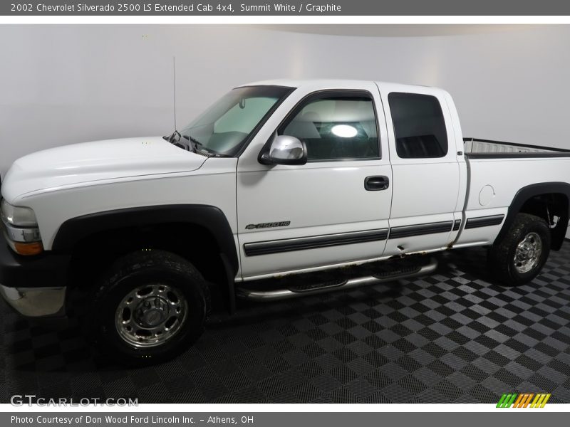 Summit White / Graphite 2002 Chevrolet Silverado 2500 LS Extended Cab 4x4
