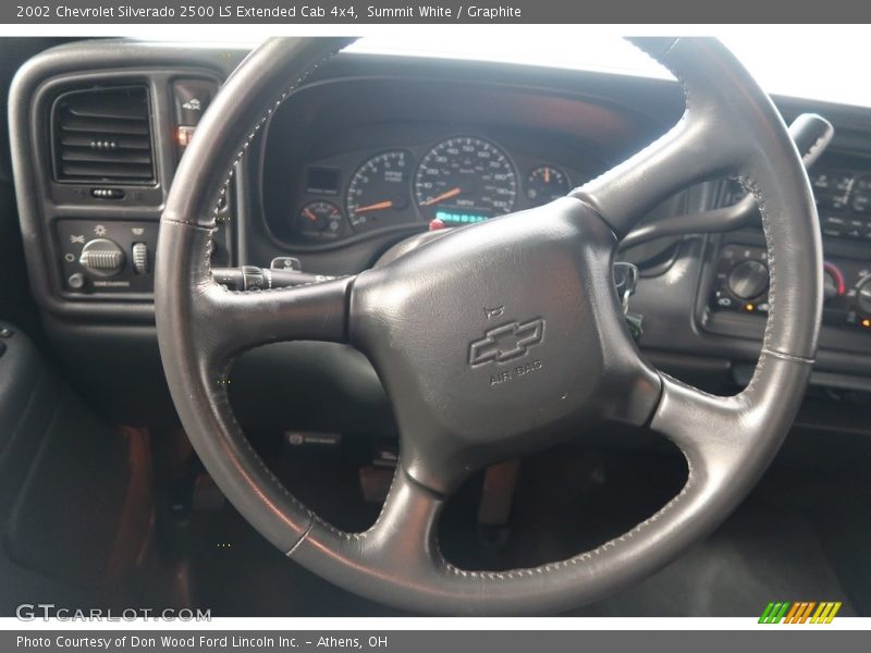 Summit White / Graphite 2002 Chevrolet Silverado 2500 LS Extended Cab 4x4