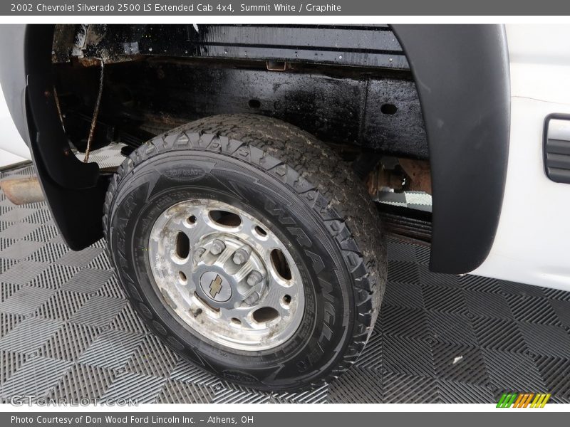 Summit White / Graphite 2002 Chevrolet Silverado 2500 LS Extended Cab 4x4