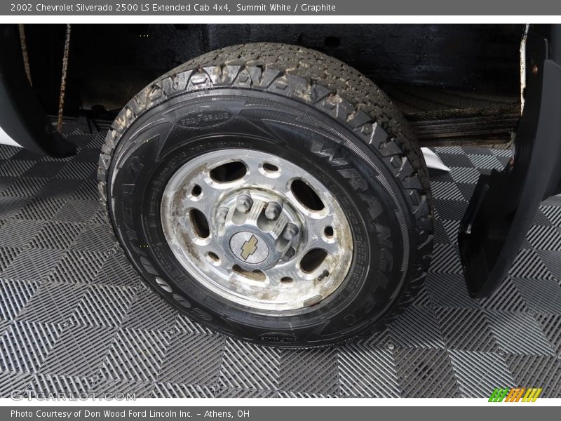 Summit White / Graphite 2002 Chevrolet Silverado 2500 LS Extended Cab 4x4