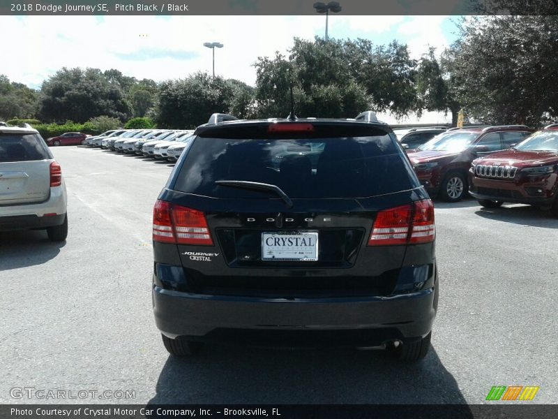 Pitch Black / Black 2018 Dodge Journey SE