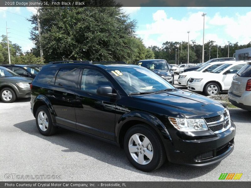 Pitch Black / Black 2018 Dodge Journey SE