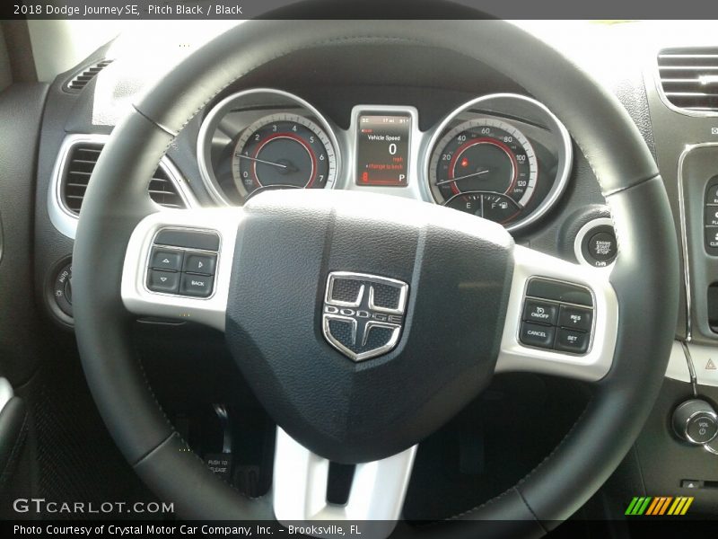 Pitch Black / Black 2018 Dodge Journey SE