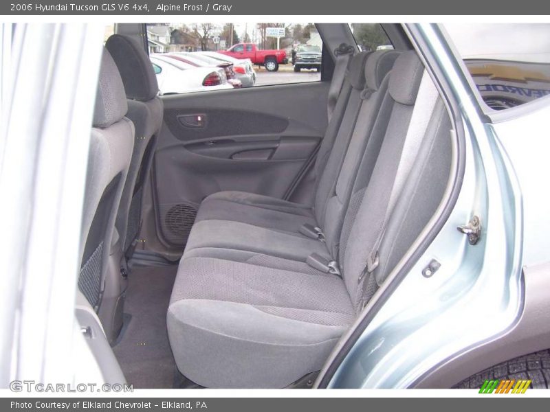 Alpine Frost / Gray 2006 Hyundai Tucson GLS V6 4x4