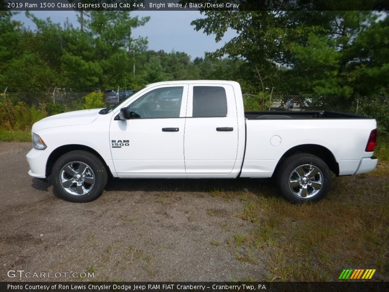 Bright White / Black/Diesel Gray 2019 Ram 1500 Classic Express Quad Cab 4x4