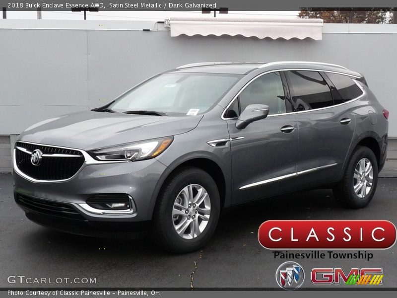 Satin Steel Metallic / Dark Galvanized 2018 Buick Enclave Essence AWD