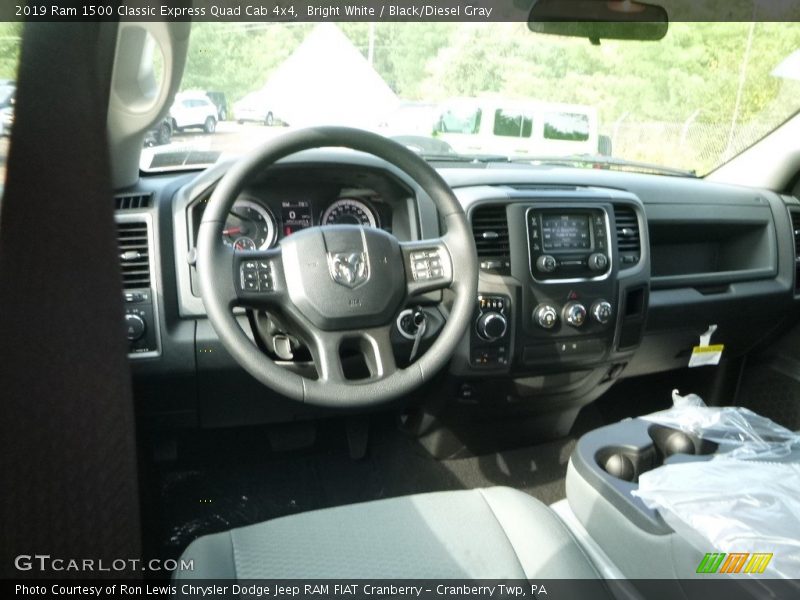 Bright White / Black/Diesel Gray 2019 Ram 1500 Classic Express Quad Cab 4x4