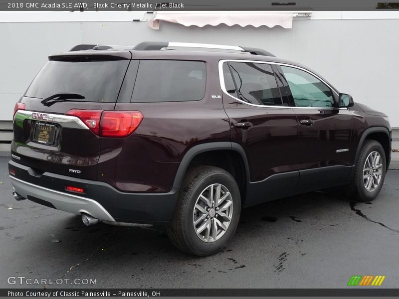 Black Cherry Metallic / Jet Black 2018 GMC Acadia SLE AWD