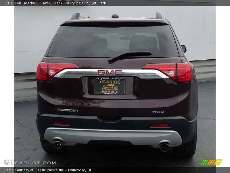 Black Cherry Metallic / Jet Black 2018 GMC Acadia SLE AWD