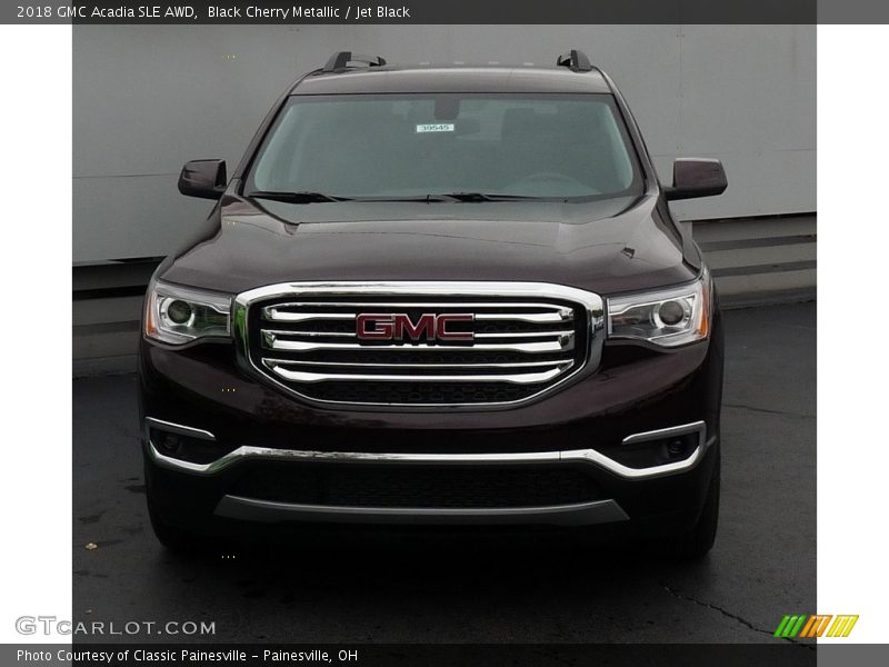 Black Cherry Metallic / Jet Black 2018 GMC Acadia SLE AWD
