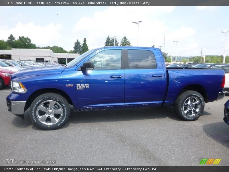  2019 1500 Classic Big Horn Crew Cab 4x4 Blue Streak Pearl