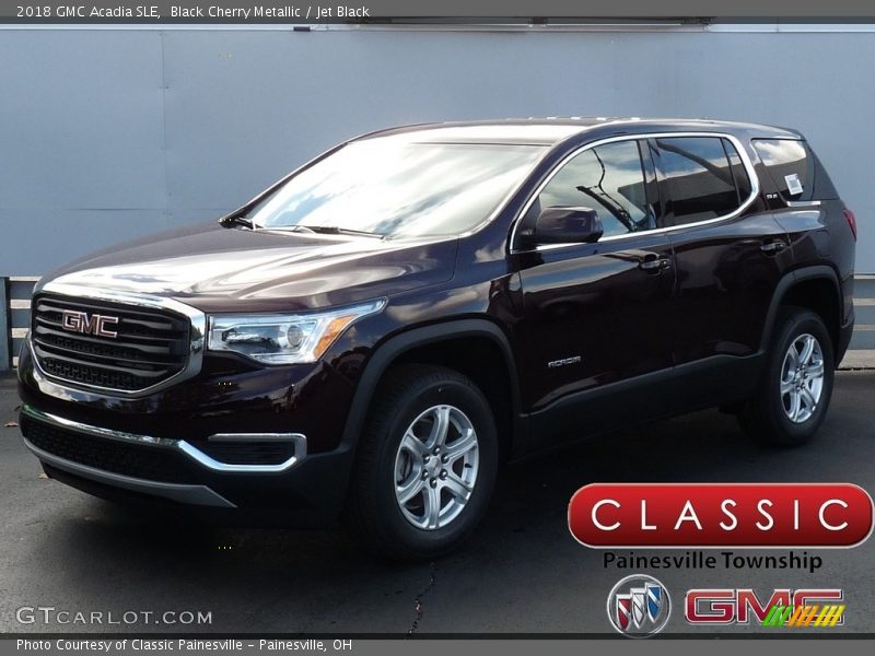 Black Cherry Metallic / Jet Black 2018 GMC Acadia SLE