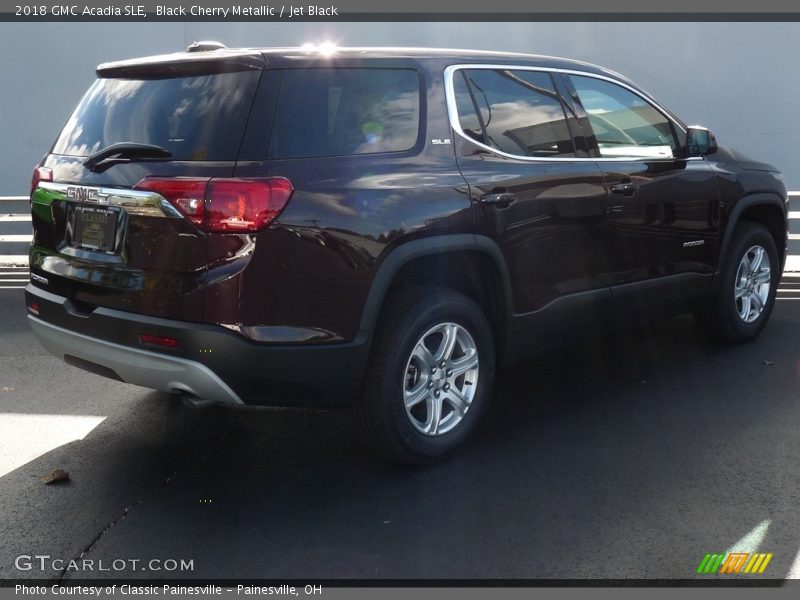 Black Cherry Metallic / Jet Black 2018 GMC Acadia SLE