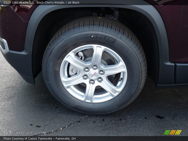 Black Cherry Metallic / Jet Black 2018 GMC Acadia SLE
